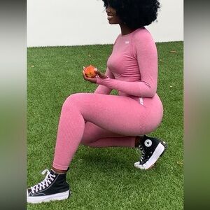 SWEAT | 2 pcs activewear set, leggings + longsleeve